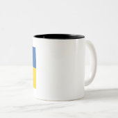 Flag of Ukraine ツートーンマグカップ (正面右)
