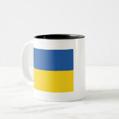 Flag of Ukraine ツートーンマグカップ (正面左)