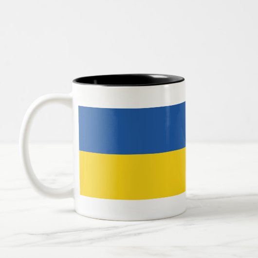 Flag of Ukraine ツートーンマグカップ (左)