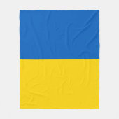 Flag of Ukraine フリースブランケット (正面)