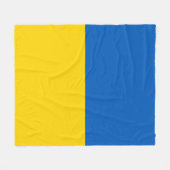 Flag of Ukraine フリースブランケット (正面(横))