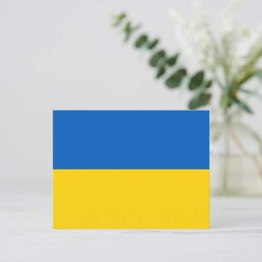 Flag of Ukraine ポストカード (スタンド正面)