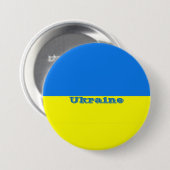 Flag of Ukraine 缶バッジ (正面&裏面)