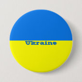 Flag of Ukraine 缶バッジ (正面)