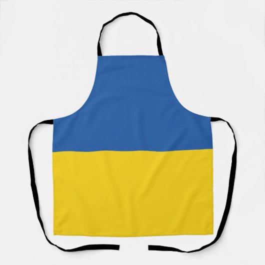 Flag of Ukraine Button エプロン (正面)