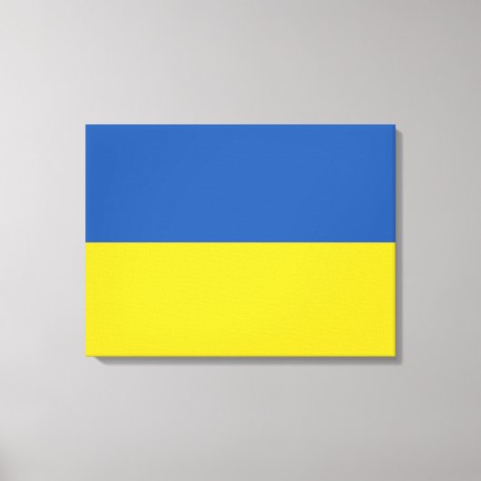 Flag of Ukraine Button キャンバスプリント (正面)