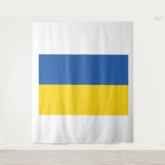 Flag of Ukraine Button タペストリー (正面)