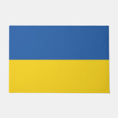 Flag of Ukraine Button ドアマット (正面)