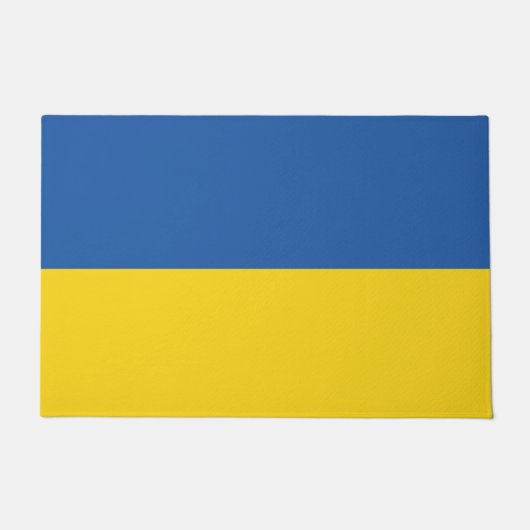 Flag of Ukraine Button ドアマット (正面)