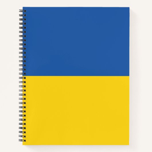 Flag of Ukraine Button ノートブック (正面)