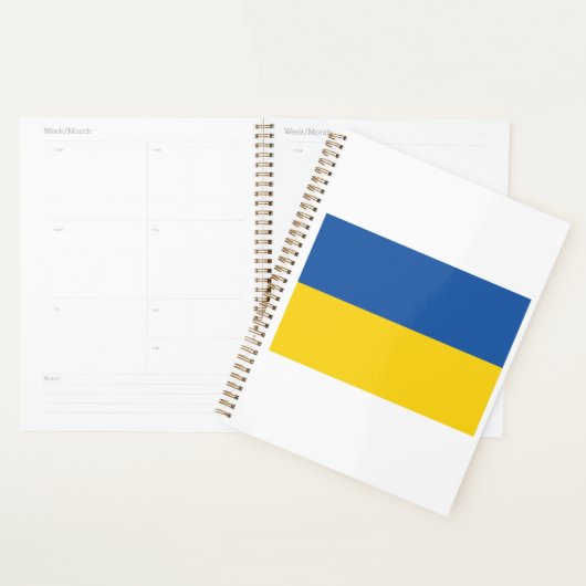 Flag of Ukraine Button Planner プランナー手帳 (ディスプレー)