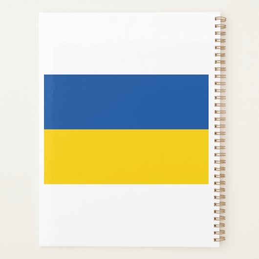Flag of Ukraine Button Planner プランナー手帳 (裏面)
