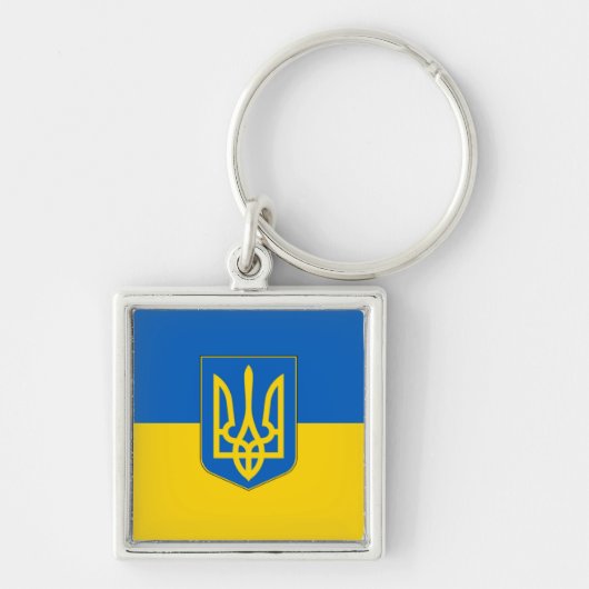 Flag of Ukraine Trident キーホルダー (正面)