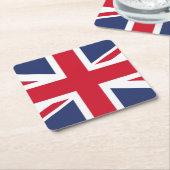 Flag of United Kingdom スクエアペーパーコースター (アングル)