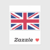 Flag of United Kingdom custom-cut シール (シート)