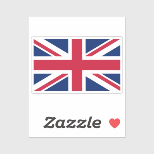 Flag of United Kingdom custom-cut  シール (シート)