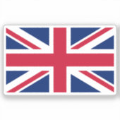 Flag of United Kingdom custom-cut  シール (正面)