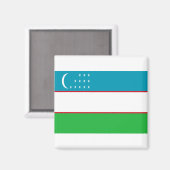 Flag of Uzbekistan マグネット (正面/裏面)