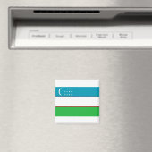 Flag of Uzbekistan マグネット (インサイチュ (食洗機))