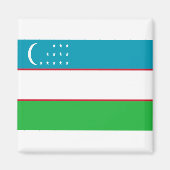 Flag of Uzbekistan マグネット (正面)