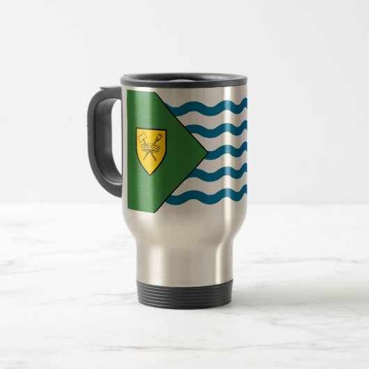 Flag of Vancouver, British Columbia Travel Mug トラベルマグ (正面左)