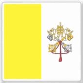 Flag of Vatican city custom-cut シール (正面)