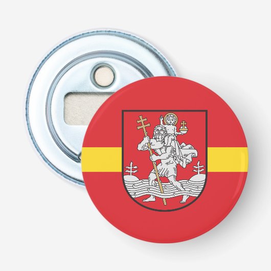Flag of Vilnius, Lithuania Bottle Opener 栓抜き (正面)