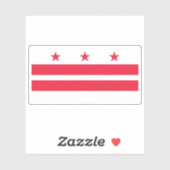 Flag of Washington, D.C (Columbia district), USA シール (シート)
