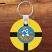 Flag of Wellington City, New Zealand キーホルダー (裏面)