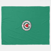 Flag of Worcester, Massachusetts Fleece Blanket フリースブランケット (正面(横))