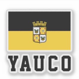 Flag of Yauco, Puerto Rico シール