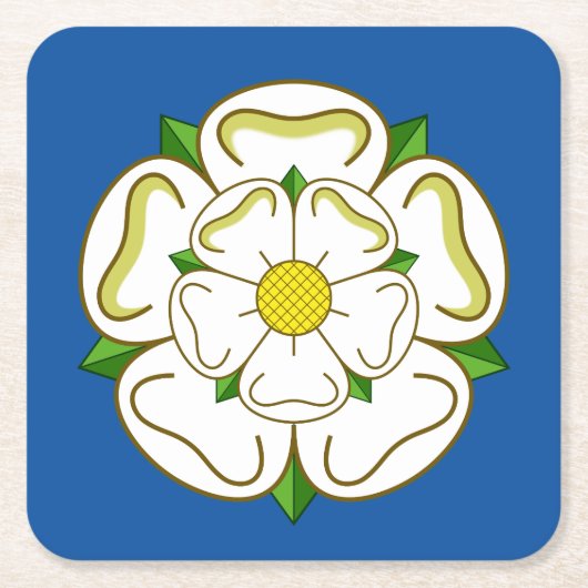 Flag of Yorkshire スクエアペーパーコースター (正面)
