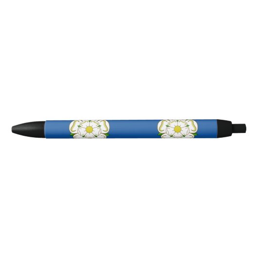 Flag of Yorkshire Black Ink Pen 黒ボールペン (正面)