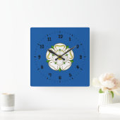 Flag of Yorkshire Square Wall Clock スクエア壁時計 (ホーム)