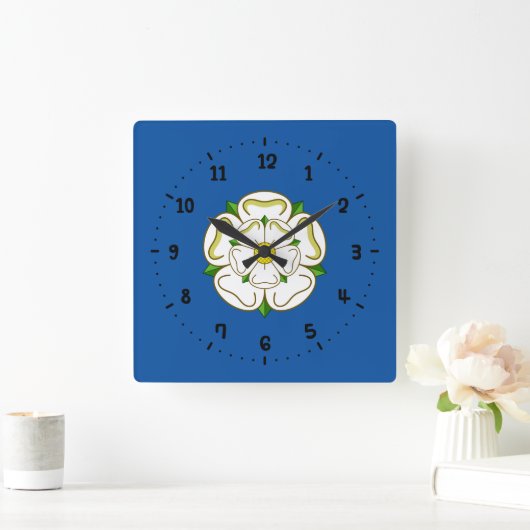 Flag of Yorkshire Square Wall Clock スクエア壁時計 (ホーム)