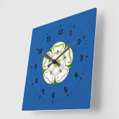 Flag of Yorkshire Square Wall Clock スクエア壁時計 (傾斜)