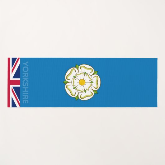 Flag of Yorkshire (UK) ヨガマット (正面(横))