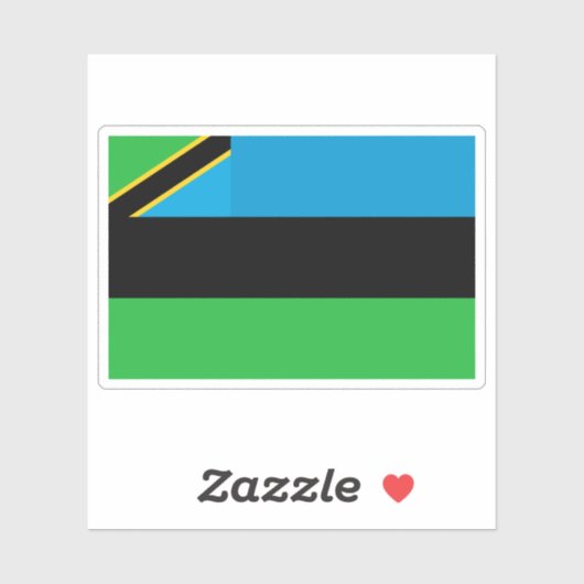 Flag of Zanzibar (2005–Present), Tanzania シール (シート)