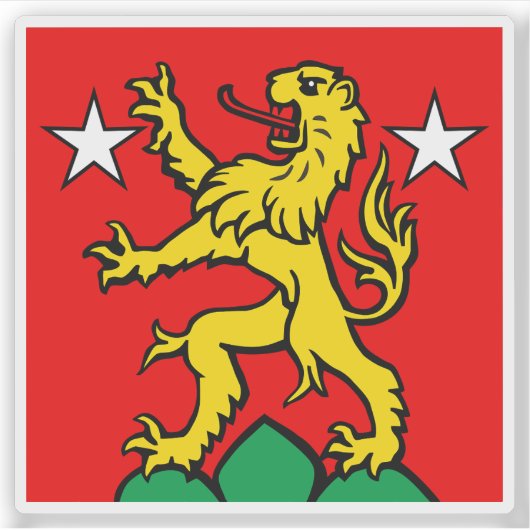Flag of Zermatt, Switzerland シール (正面)