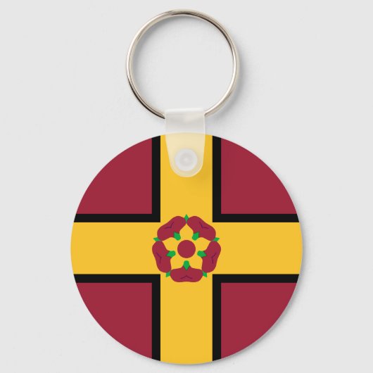 Flag on Northamptonshire Keychain キーホルダー (裏面)