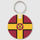 Flag on Northamptonshire Keychain キーホルダー (正面)