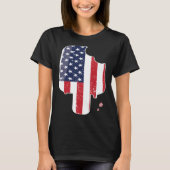 Flag Popsicle Ice Pop 4th of July Patriotic Graphi Tシャツ (正面)