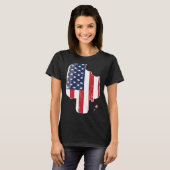 Flag Popsicle Ice Pop 4th of July Patriotic Graphi Tシャツ (正面フル)