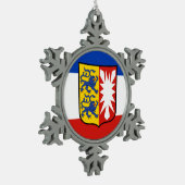 Flag Schleswig-Holstein Snowflake Pewter Christmas スノーフレークピューターオーナメント (左)