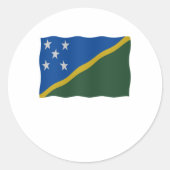 Flag Solomon Islands ラウンドシール (正面)