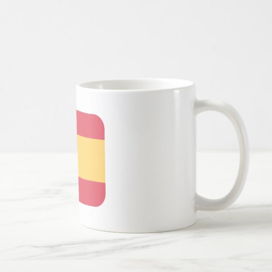 Flag spain Twitter emoji コーヒーマグカップ (右)
