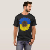 Flag Sunflower Ukrainian Support Vintage southern  Tシャツ (正面フル)