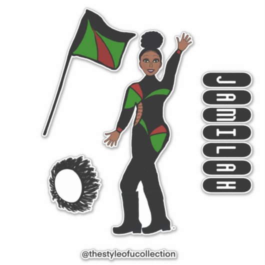 Flag Team GRB Style #1 シール (正面)