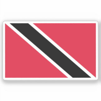 Flag Trinidad and Tobago Custom-Cut Vinyl Sticker シール