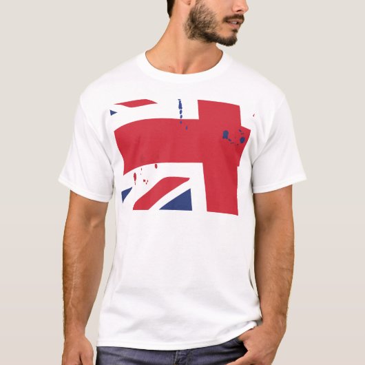 Flag UK English London Tシャツ (正面)